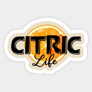 Citric Life orange logo Sticker